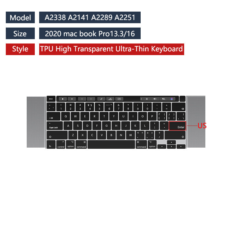 Pro13 Inch Transparent Keyboard Film Tpu Keyboard Film