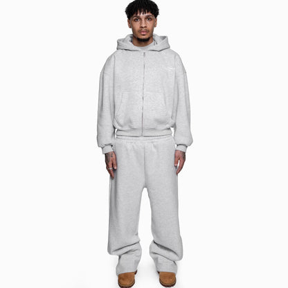 New Printed Street Fashion All-match Sweater Loose Straight Trousers Suit