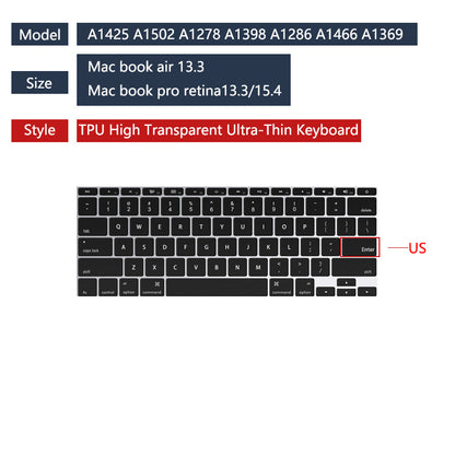 Pro13 Inch Transparent Keyboard Film Tpu Keyboard Film
