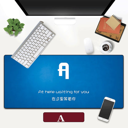 26Letter Mouse Pad Desktop Keyboard Pad Mouse Pad Advertising Gift Sliding Mouse