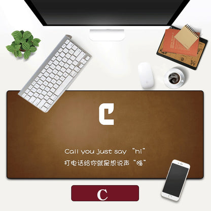 26Letter Mouse Pad Desktop Keyboard Pad Mouse Pad Advertising Gift Sliding Mouse