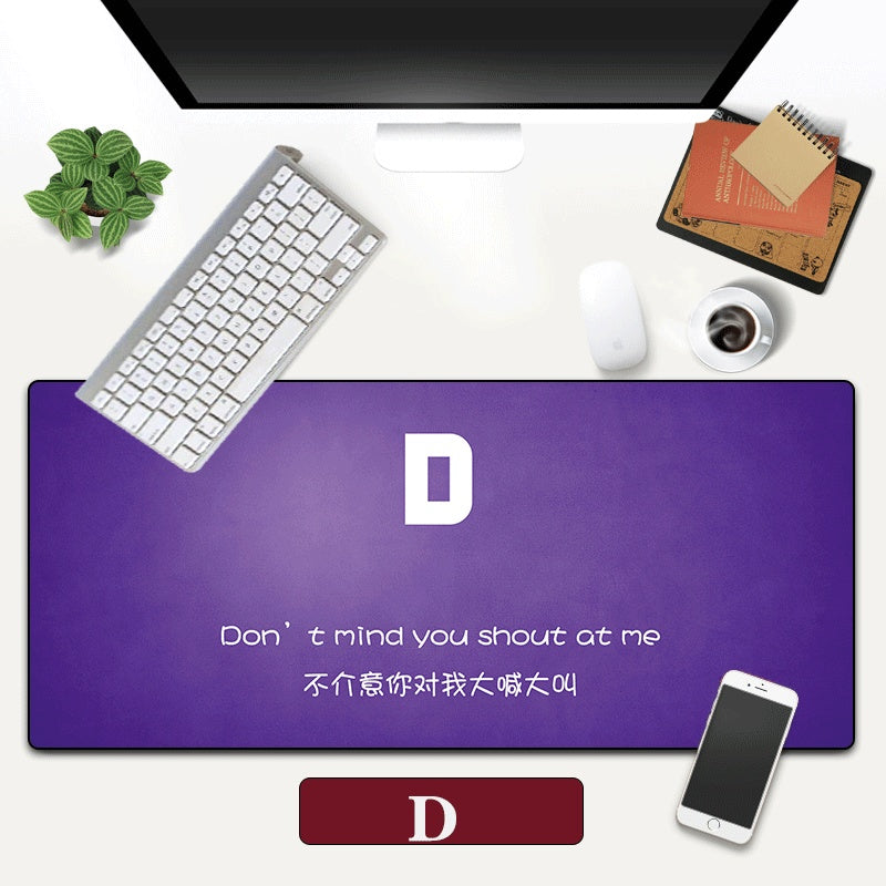 26Letter Mouse Pad Desktop Keyboard Pad Mouse Pad Advertising Gift Sliding Mouse